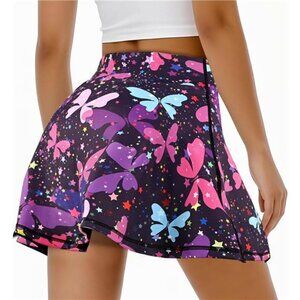 Women's Tennis Golf Skirts Butterfly